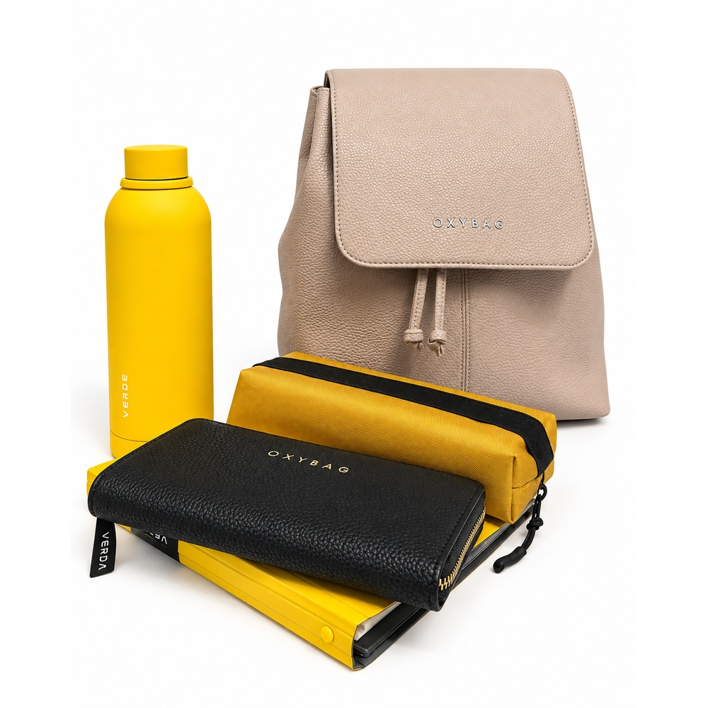 Dámský batoh LUXY Leather Mocca